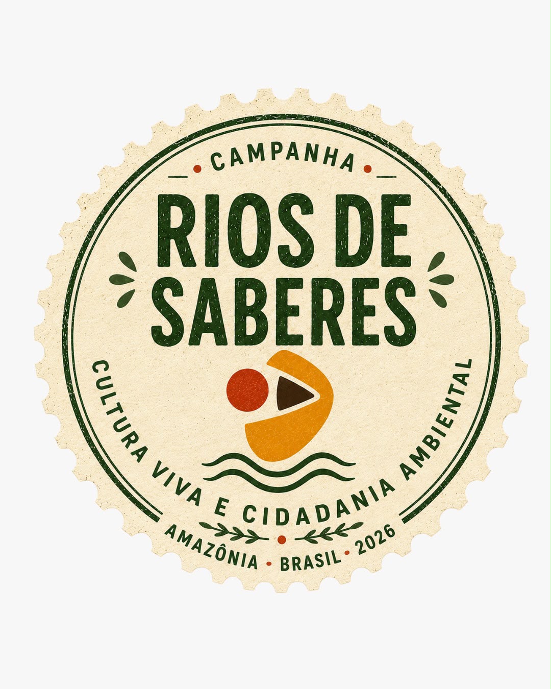 Botão Rios de Saberes.